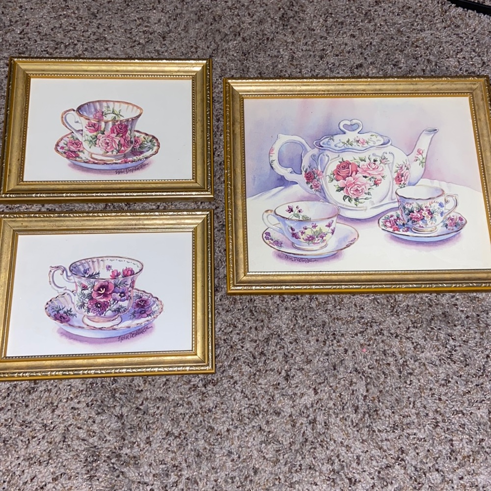 Three Erin Dertner framed signed prints